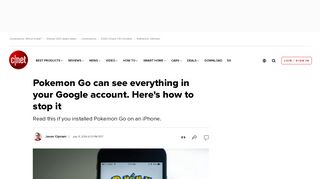 
                            3. Pokemon Go can see everything in your Google account. Here's how ...