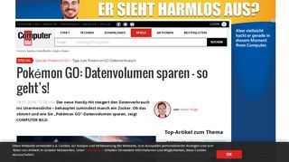 
                            13. Pokémon GO: Datenvolumen/Datenverbrauch - COMPUTER BILD ...