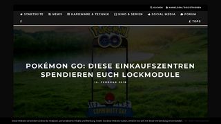 
                            6. Pokémon GO: Diese Einkaufszentren spendieren euch Lockmodule