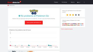 
                            1. Pokémon Go down? Current problems and outages. | Downdetector