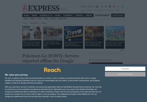 
                            12. Pokemon Go DOWN: Servers reported offline for Google account ...