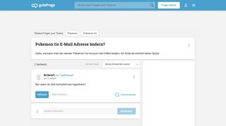 
                            5. Pokemon Go E-Mail Adresse ändern? - Gutefrage