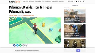 
                            5. Pokemon GO Guide: How to Trigger Pokemon Spawns – Game Rant