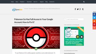 
                            10. Pokemon Go Has Full Access to Your Google Account. How to Fix It ...