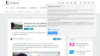 
                            7. Pokémon Go heeft volledige toegang tot je Google-account - iCulture