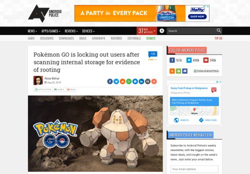
                            6. Pokémon GO is locking out users after scanning through internal ...