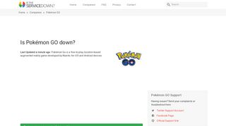 
                            6. Pokémon GO - Is The Service Down?