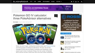 
                            8. Pokemon GO IV calculator: three PokeAdvisor alternatives - SlashGear