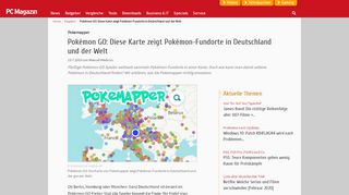 
                            11. Pokémon GO: Karte zeigt Pokémon-Fundorte in Deutschland - PC ...