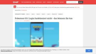 
                            6. Pokemon GO: Login funktioniert nicht - das können Sie tun - CHIP