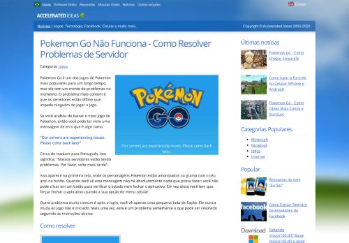 
                            7. Pokemon Go Não Funciona - Como Resolver Problemas de Servidor ...
