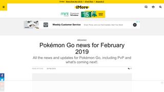 
                            12. Pokémon Go news for November 2018 | iMore