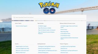 
                            7. Pokémon GO - Niantic Support