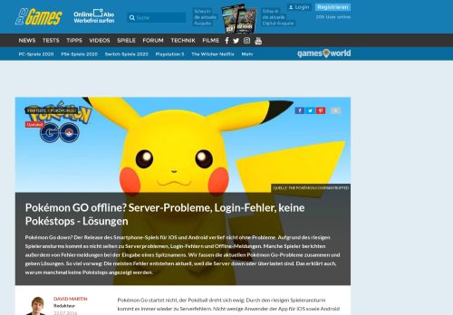 
                            8. Pokémon GO offline? Server-Probleme, Login-Fehler, keine ...