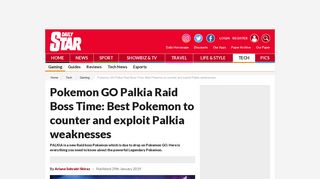 
                            7. Pokemon GO Palkia Raid Boss Time: Best Pokemon to counter and ...