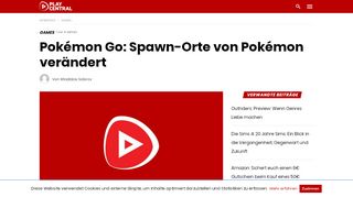 
                            2. Pokémon Go - Spawn-Orte von Pokémon verändert - PlayNation