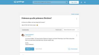 
                            2. Pokemon go,alle pokemon flüchten? (App) - Gutefrage