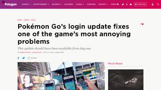 
                            2. Pokémon Go's login update fixes one of the game's most annoying ...