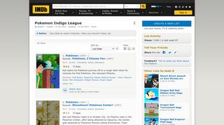 
                            8. Pokemon Indigo League - IMDb