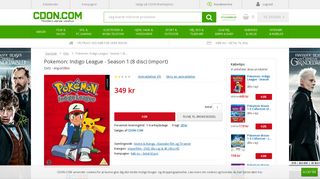 
                            4. Pokemon: Indigo League - Season 1 (8 disc) (import) - Film - CDON ...