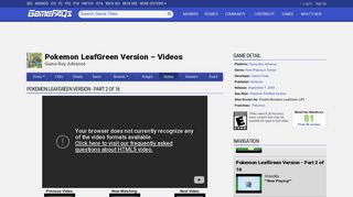
                            9. Pokemon LeafGreen Version Videos for Game Boy Advance ...
