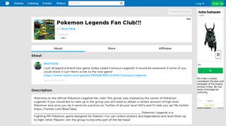 
                            4. Pokemon Legends Fan Club!!! - Roblox
