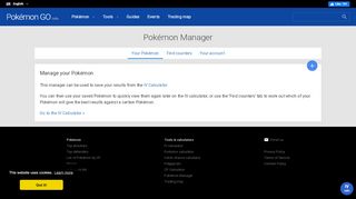 
                            1. Pokemon Manager - GameInfo - Pokémon GO