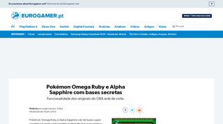 
                            9. Pokémon Omega Ruby e Alpha Sapphire com bases secretas ...