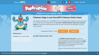 
                            2. Pokemon Online Game - UnovaRPG (Pokemon Indigo)