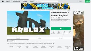 
                            3. Pokemon RPG - Hoenn Region! - Roblox