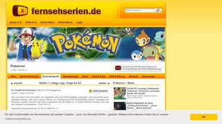 
                            6. Pokémon Staffel 1: Indigo Liga Episodenguide (Seite 3 ...