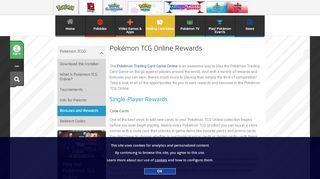 
                            7. Pokémon TCG Online Rewards | Pokemon.com