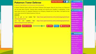 
                            2. Pokemon Tower Defense spielen - Spiele-Kostenlos-Online.de