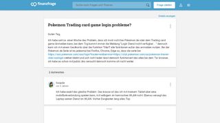 
                            3. Pokemon Trading card game login probleme? (Computer, trading-card ...