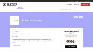 
                            13. Pokemon Voyage | ZoomInfo.com