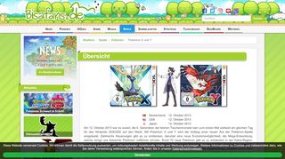
                            13. Pokémon X und Y — Editionen — Spiele — Bisafans.de