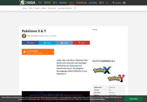 
                            9. Pokémon X & Y - alle Infos bei GIGA