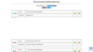 
                            7. pokemonlake.com - free accounts, logins and passwords