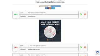 
                            10. pokemonvortex.org - free accounts, logins and passwords