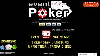 
                            3. Poker Android Terbaik | Judi Poker Online Via Android | Event Poker