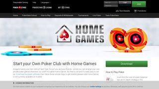 
                            10. Poker Home Games - Private Poker Clubs - PokerStars