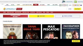 
                            3. Poker online, gioca con i nostri Bonus Poker - Lottomatica.it