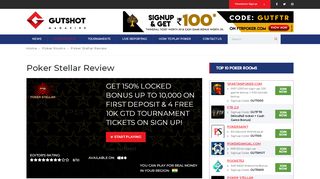 
                            4. Poker Stellar Reviews, Promo Codes & Sign up Bonus 2018