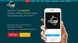 
                            3. Poker228 | Agen BandarQ | DominoQQ | Poker Online Terpercaya