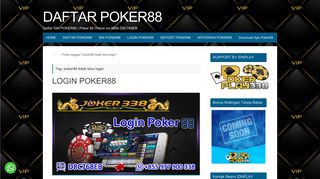 
                            7. poker88 tidak bisa login Archives - DAFTAR POKER88