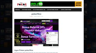 
                            11. pokerf4ce - Situs Kartu Poker Online Terpercaya Di Indonesia