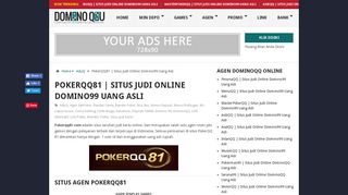 
                            9. PokerQQ81 | Situs Judi Online Domino99 Uang Asli | Domino QiuQiu