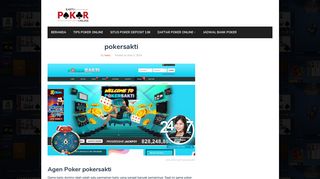 
                            8. pokersakti - Situs Kartu Poker Online Terpercaya Di Indonesia