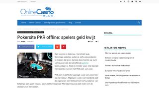 
                            6. Pokersite PKR offline: spelers geld kwijt - Online Casino