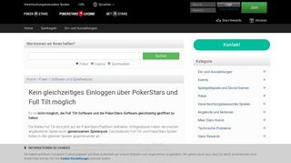 
                            4. Pokerstars | Kein gleichzeitiges Einloggen über PokerStars und Full ...